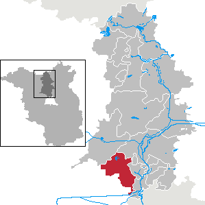 Oberkrämer im Landkreis Oberhavel (schematische Lagekarte)